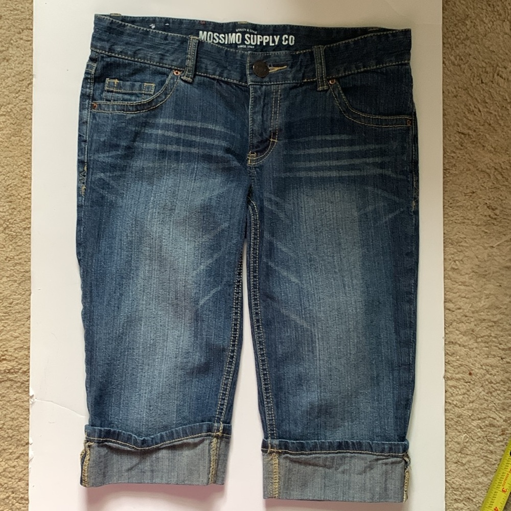 Mossimo Supply Co Utility 6-7 Long Shorts Capri Bermudas - Picture 3 of 9